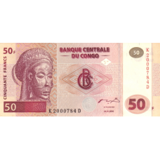 P 91 Congo (Democratic Republic) - 50 Franc Year 2000 (GD Printer)